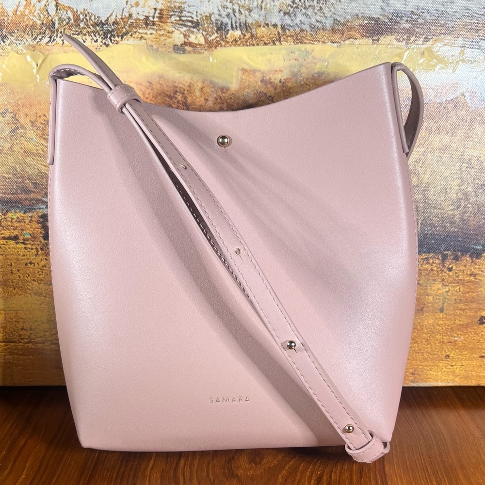 SAMARA Shoulder Bag  Vegan Leather Peony Great Condition Color